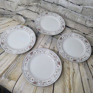 Vintage Fine China Claremont Japan Small Breat Dessert Plates 6.25 Inch Set of 4